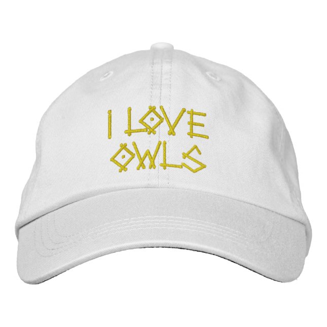OWLS EMBROIDERED HAT (Front)