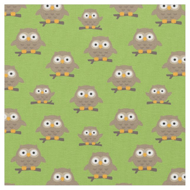 Owls Fabric (Close Up)