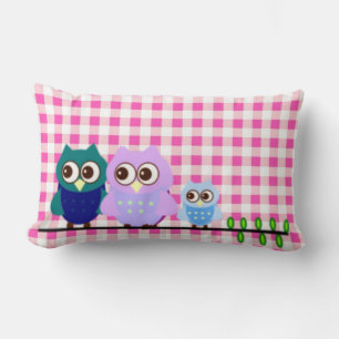 Owls Family American Mojo Pillow
