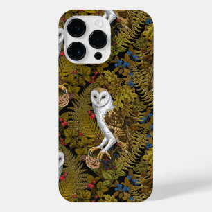 Owls, ferns, oak and berries 2 iPhone 14 pro max case