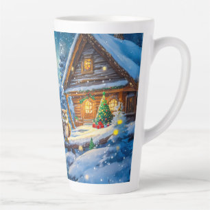 Owls For The Holidays Design By Rich AMeN Gill Latte Mug