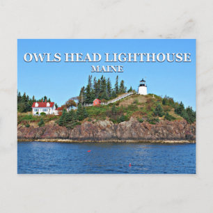 Owls Head Lighthouse, Maine Postcard