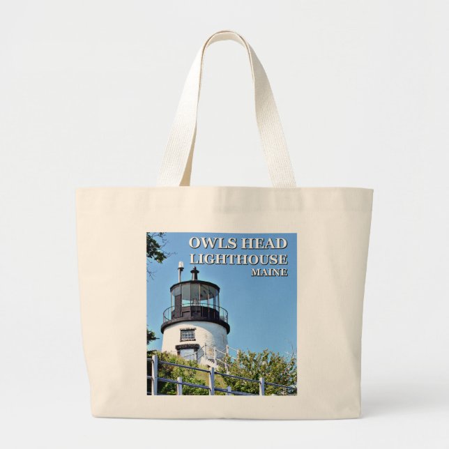 Owls Head Lighthouse, Maine Tote Bag (Front)