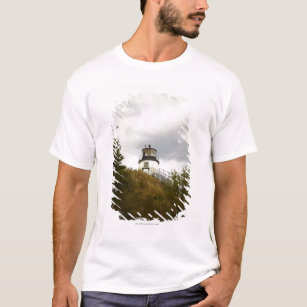 Owl's Head Lighthouse on a Cloudy Day T-Shirt