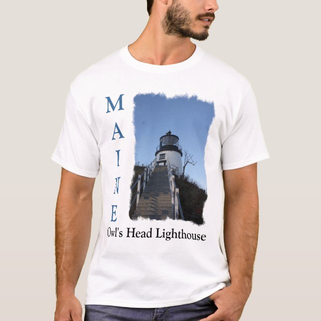 Owl's Head Lighthouse T-Shirt (Front)