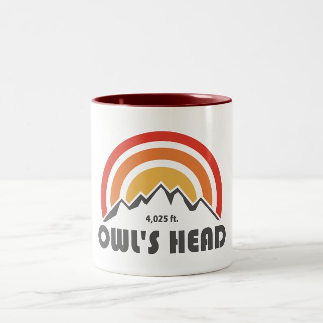 Owl's Head New Hampshire Two-Tone Coffee Mug (Center)
