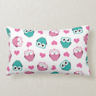 Owls & Hearts Lumbar Pillow