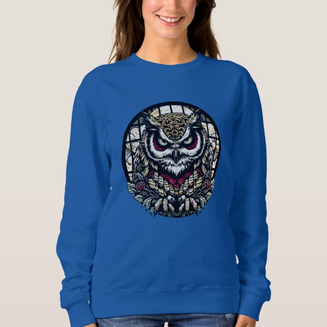 Owls in Round Windows Sweatshirt (Front)