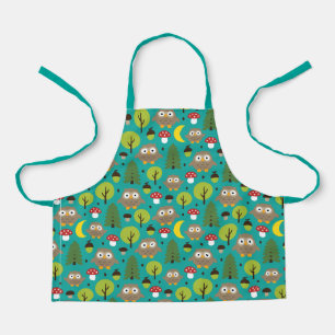 Owls In The Forest Apron