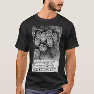 Owls in the Forest, Louis Wain T-Shirt
