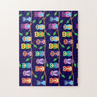 Owls in Tree Jigsaw Puzzle