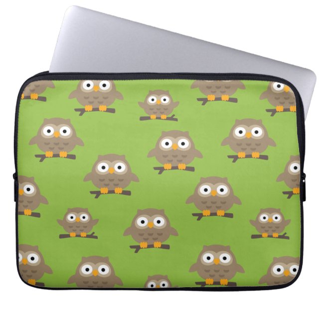 Owls Laptop Sleeve (Front)