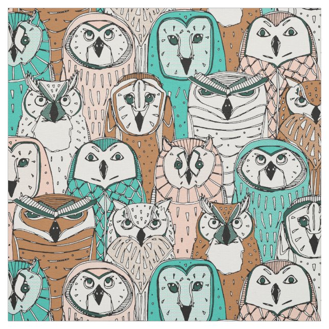 owls limited fabric (Swatch)