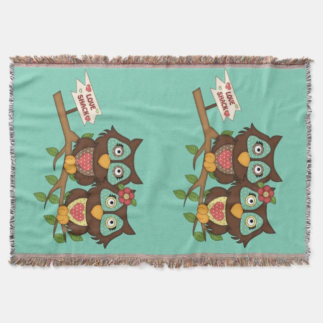 Owls Love design Blanket (Front)