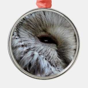 OWLS METAL TREE DECORATION