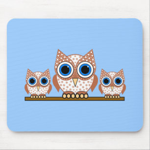 owls mouse pad