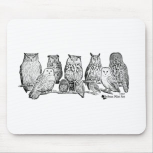 Owls Mouse Pad