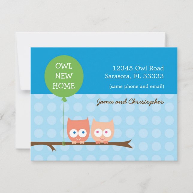 Owls Moving Card (Front)