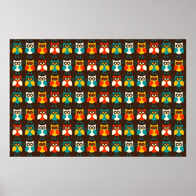 Owls Pattern 1 Print (Front)