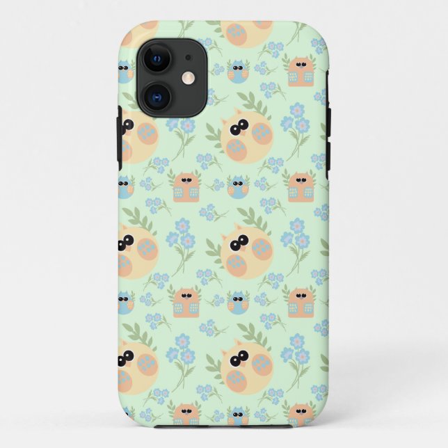 owls pattern Case-Mate iPhone case (Back)