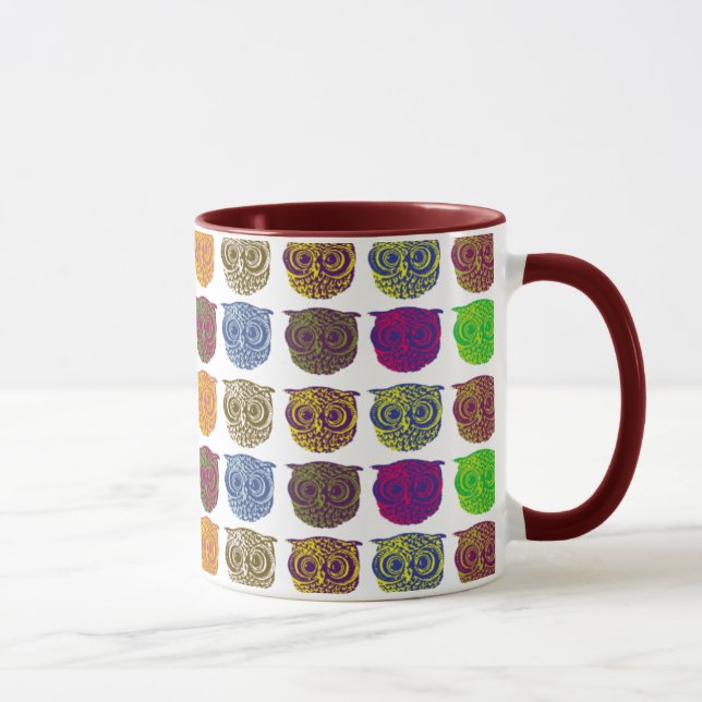 Owls pattern mug (Right)