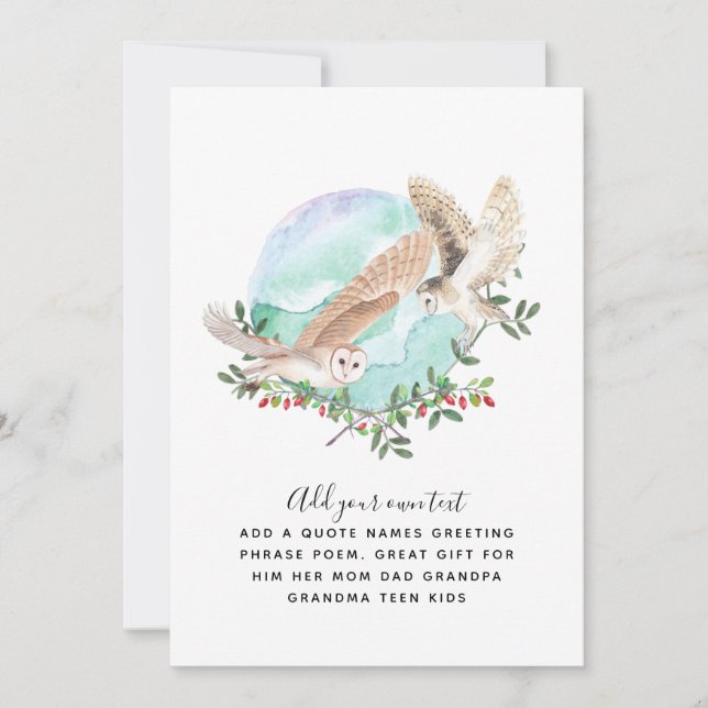 OWLS Personalised (Front)