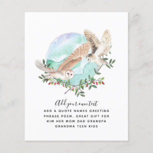 OWLS Personalised Flyer