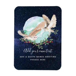 Owls Personalised Magnet