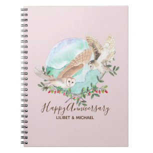 Owls Personalised Notebook