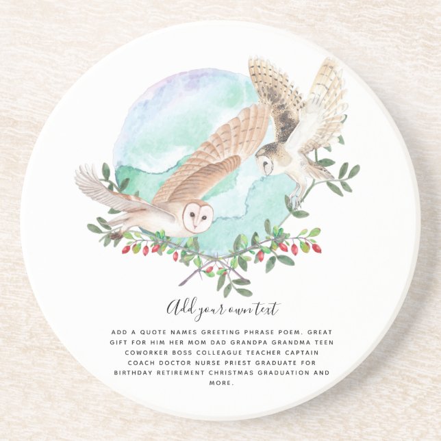 OWLS Personalized Coaster (Front)