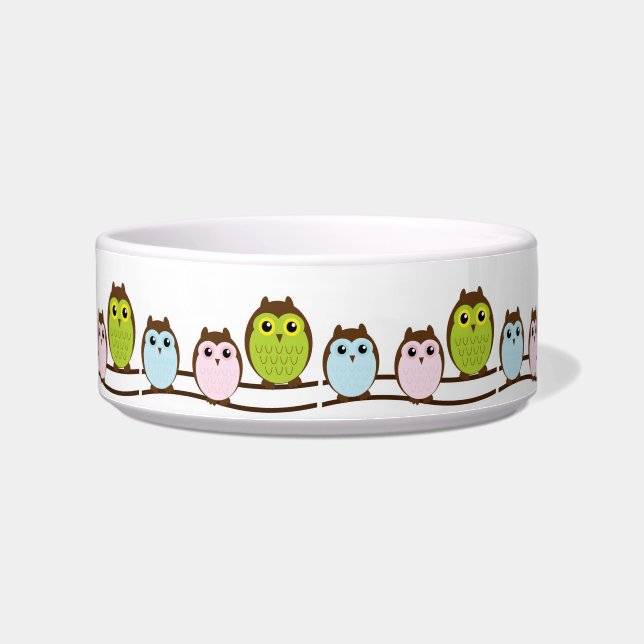 Owls Pet Bowl (Left)