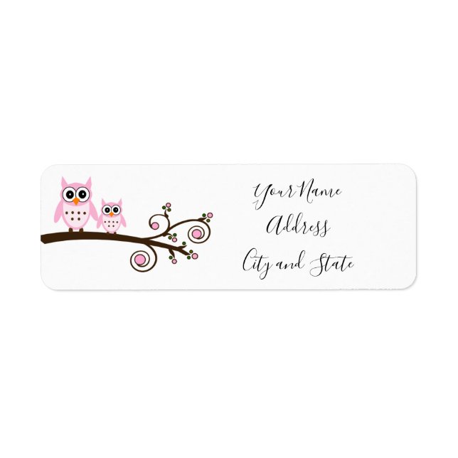 Owls Return Address Label (Front)