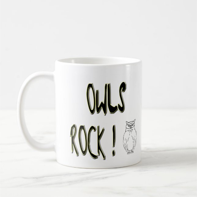 Owls Rock! Mug (Left)
