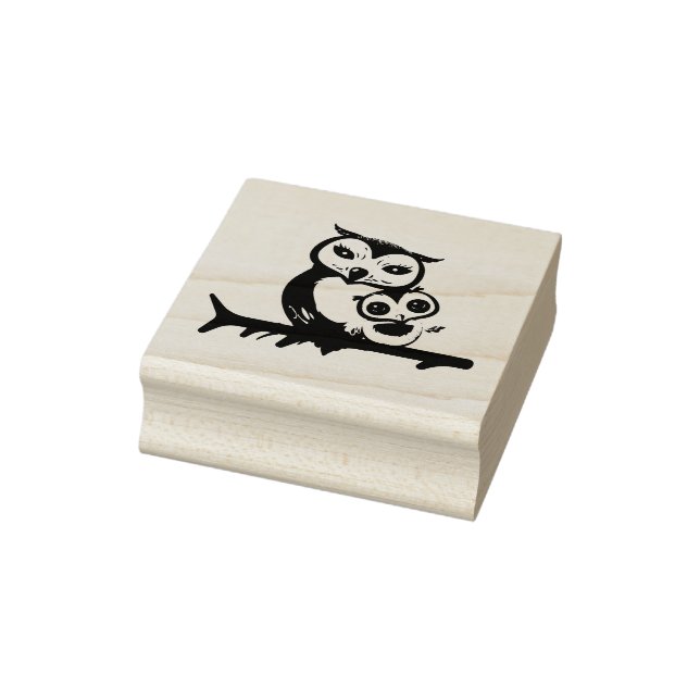 Owls Rubber Stamp (Stamp)