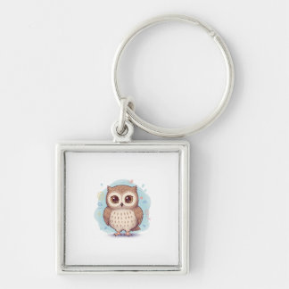 Owls that bring happiness key ring