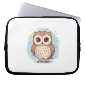 Owls that bring happiness laptop sleeve