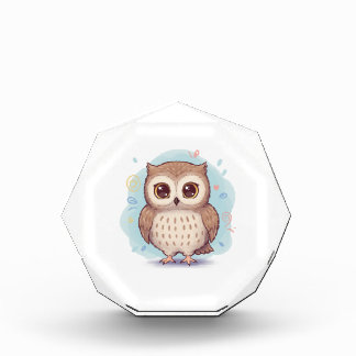 Owls that bring happiness photo block