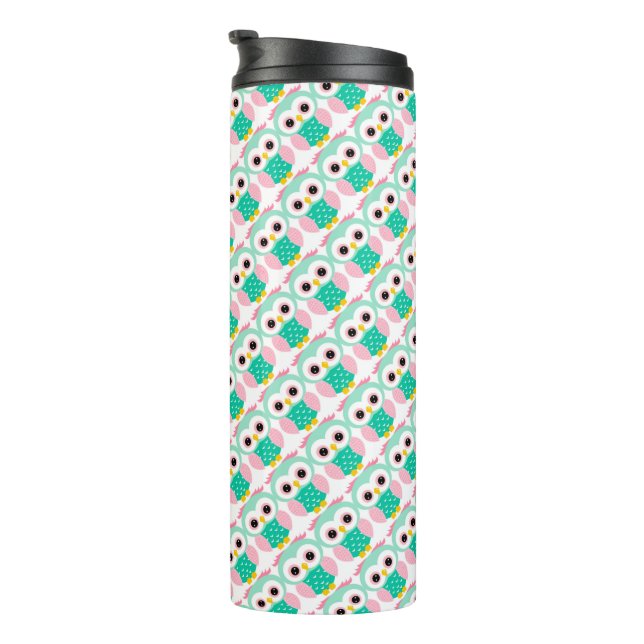 Owls Thermal Tumbler (Rotated Right)