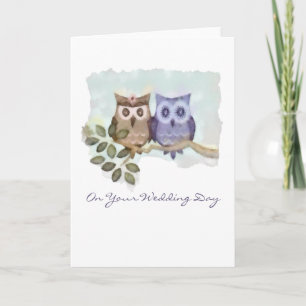 Owls Wedding Card