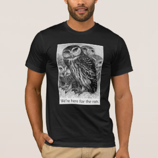 Owls - We're Here for the Rats - Wingspan T-Shirt