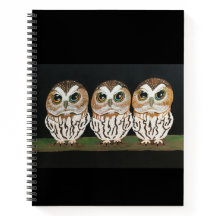 Owls with attitude notebook
