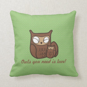 Owl's you need is love cushion