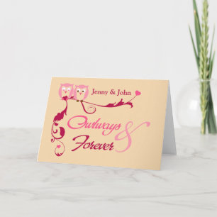 Owlways & Forever, Jenny & John Holiday Card