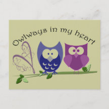 Owlways in my heart, cute Owl Gifts