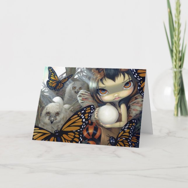 "Owlyn in the Nest" Greeting Card (Front)