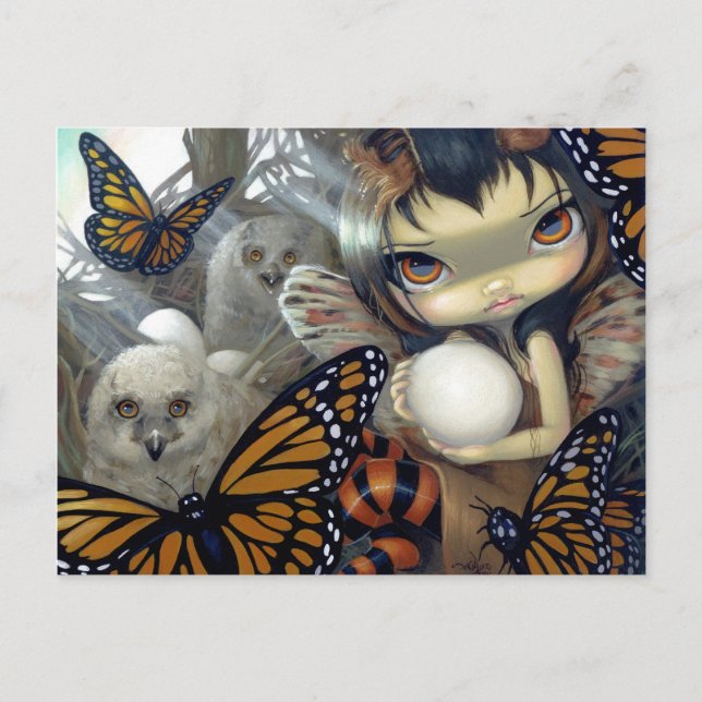 "Owlyn in the Nest" Postcard (Front)