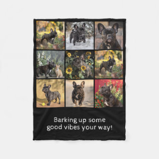 Own 9 x pictures + text fleece blanket