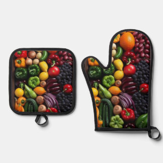 Own clothing  oven mitt & pot holder set