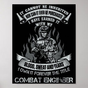 Own Forever The Title Combat Engineer Veteran Poster
