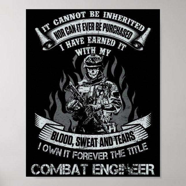 Own Forever The Title Combat Engineer Veteran Poster (Front)